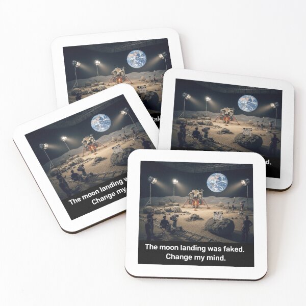 Item preview, The moon landing was faked designed and sold by Funktastic Designs.