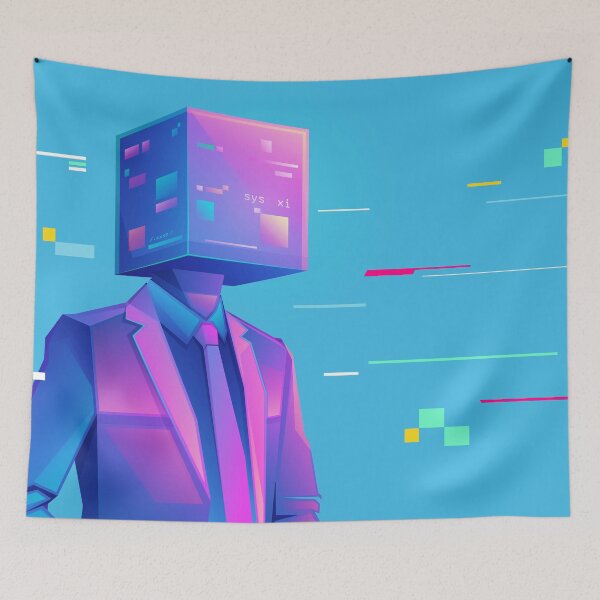 Item preview, concept of data science analytics, graphic of data center combined with businessman character designed and sold by NiamLab.