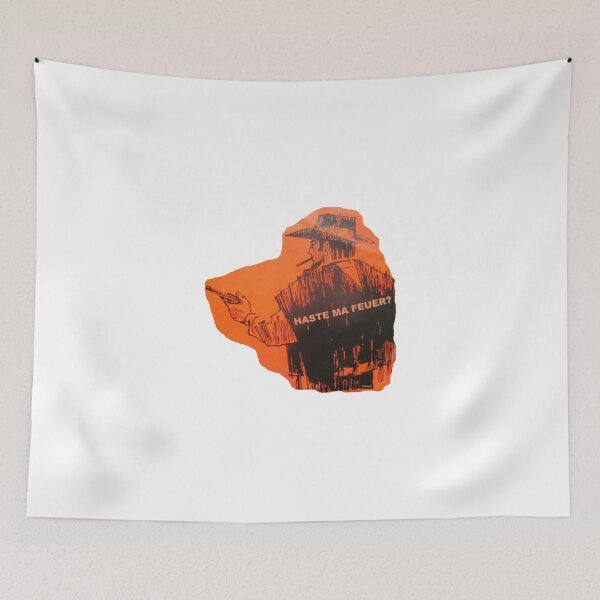 Item preview, A man with a hat and a revolver asks: DO YOU HAVE A FIRE? designed and sold by ZoffArt-Shop.