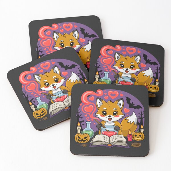 Item preview, Love Potion Fox | Cute Kawaii Fox Mixing Magic Potions Halloween Design designed and sold by ColorSplash123.