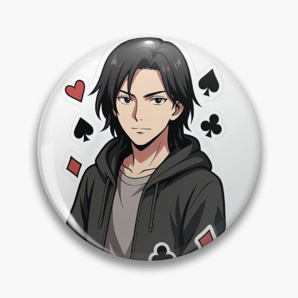 Item preview, Alice in Borderland Anime Sticker – Cool Hoodie Character with Playing Card Vibes designed and sold by SassyArtist9006.