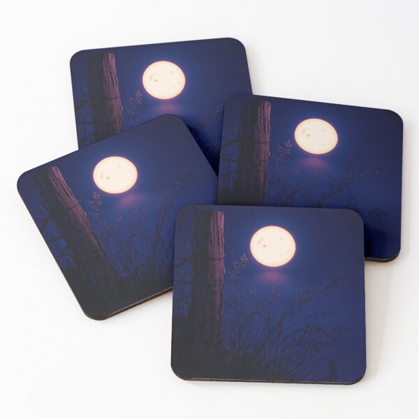 Item preview, Moonlit Magic: Full Moon Night Sky Fence Post  designed and sold by Dianne Mead.