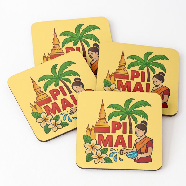 Item preview, Pi Mai Laos — Songkran Celebration designed and sold by Myra365Art.