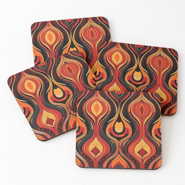 Item preview, Retro Firewave – Bold Abstract Pattern designed and sold by CraftedHome.