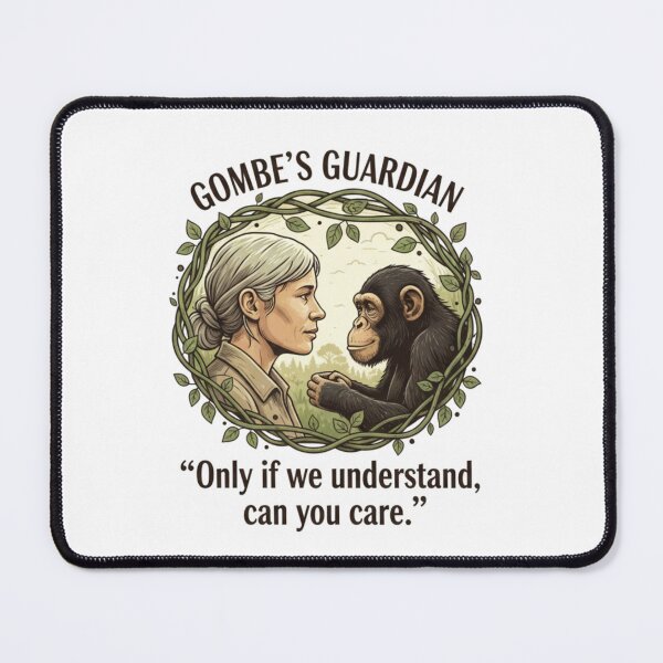 Item preview, GOMBE'S GUARDIAN: Understand, Then Care (Jane Goodall) designed and sold by CadDesignerr.