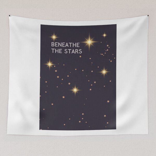 Item preview, Beneath The Stars – Night Sky & Golden Starry Poster Picture Design designed and sold by SassyArtist9006.