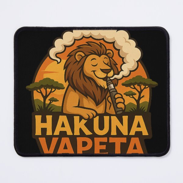 Item preview, Hakuna Vapeta – Funny Lion Vape Safari Design designed and sold by House of Taste Vape Designs.