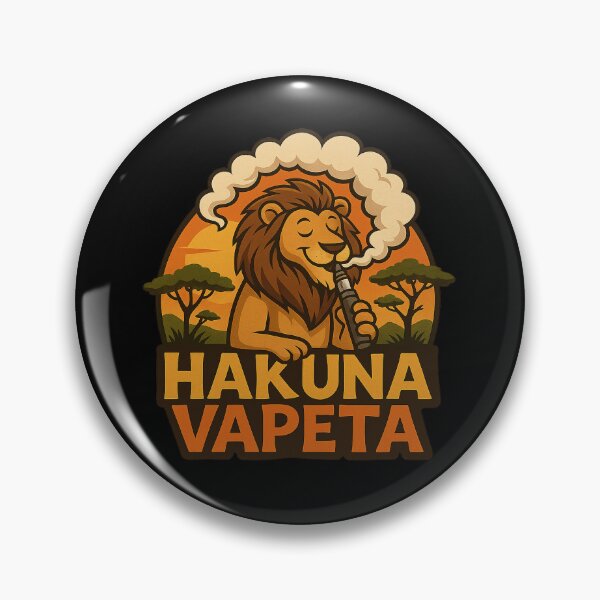 Item preview, Hakuna Vapeta – Funny Lion Vape Safari Design designed and sold by House of Taste Vape Designs.