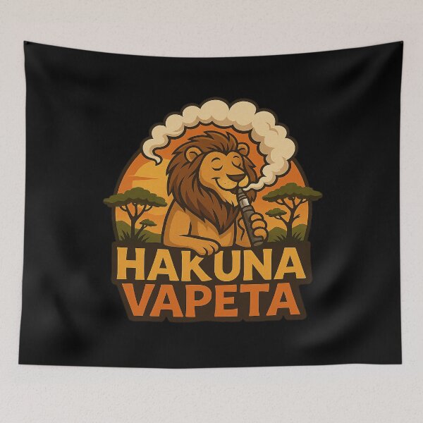 Item preview, Hakuna Vapeta – Funny Lion Vape Safari Design designed and sold by House of Taste Vape Designs.