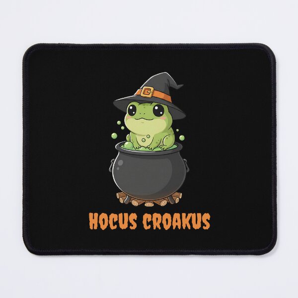 Item preview, Hocus Croakus – Cute Kawaii Frog Witch on a Bubbling Cauldron designed and sold by Dino-Lune.