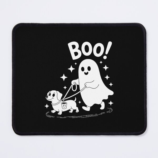 Item preview, Cute Ghost Walking Dog – Boo Halloween Design designed and sold by denisritter.