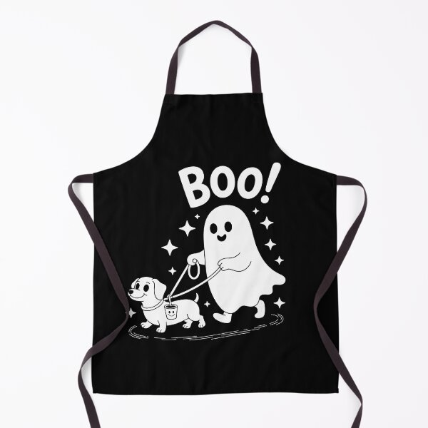 Item preview, Cute Ghost Walking Dog – Boo Halloween Design designed and sold by denisritter.