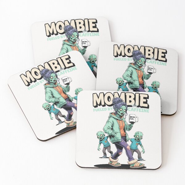 Item preview, Mombie Fueled by Caffeine | Funny Zombie Mom Halloween Gift for New Parents designed and sold by wellie-chic.