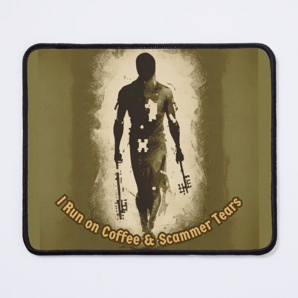 Item preview, I Run on Coffee & Scammer Tears designed and sold by Merch-Lion.