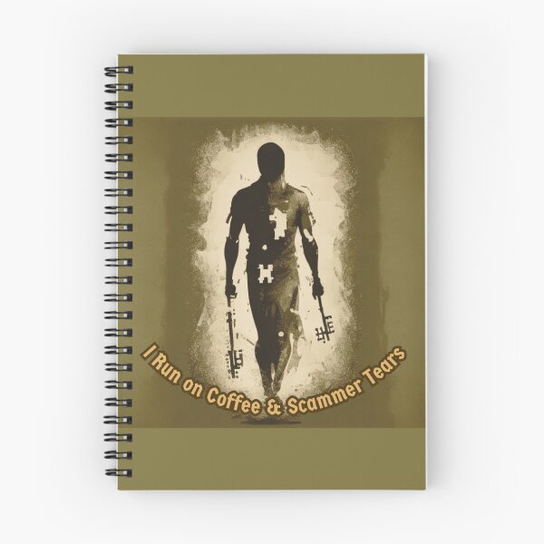 Item preview, I Run on Coffee & Scammer Tears designed and sold by Merch-Lion.