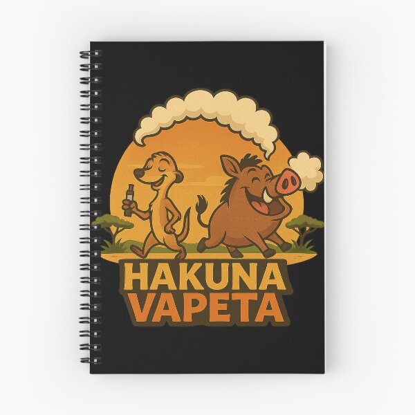Item preview, Hakuna Vapeta – Funny Meerkat and Warthog Vaping Safari Design designed and sold by House of Taste Vape Designs.