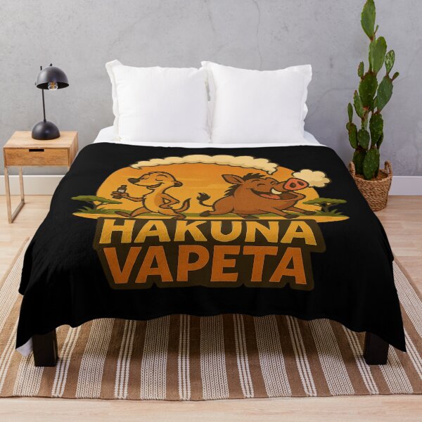 Item preview, Hakuna Vapeta – Funny Meerkat and Warthog Vaping Safari Design designed and sold by House of Taste Vape Designs.