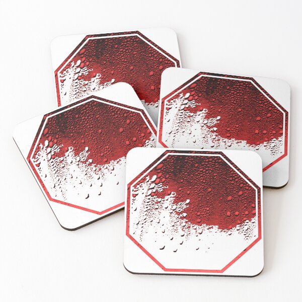 Item preview, Art for Advocacy: Red Stop Sign Blood Abstract  designed and sold by Dianne Mead.