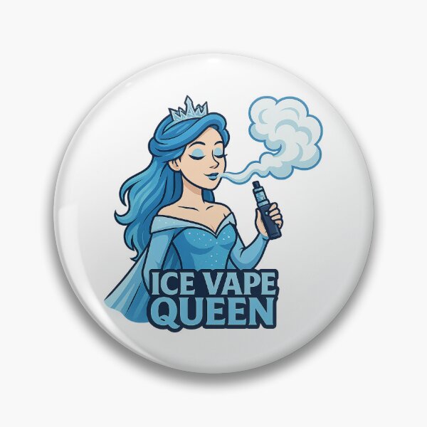 Item preview, Ice Vape Queen – Funny Frosty Vaping Princess Design designed and sold by House of Taste Vape Designs.