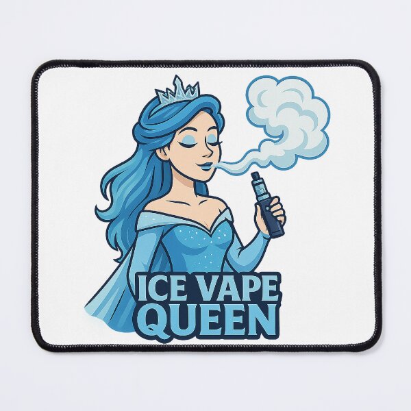 Item preview, Ice Vape Queen – Funny Frosty Vaping Princess Design designed and sold by House of Taste Vape Designs.