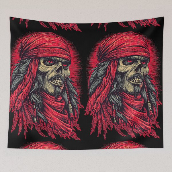 Item preview, Undead Pirate Captain with Glowing Red Cursed Eyes designed and sold by Piotrek0001.