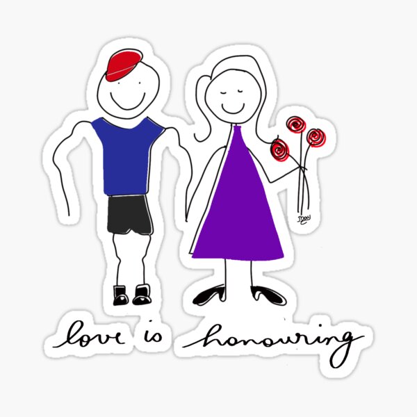 Love is Honouring Sticker
