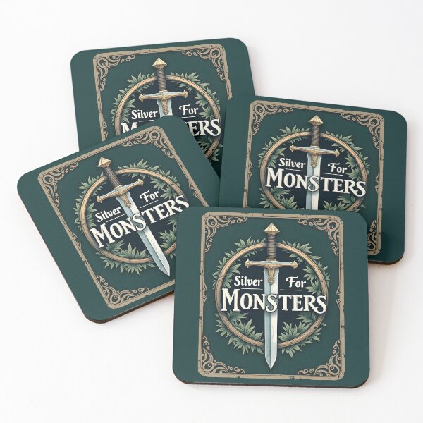 Item preview, Silver for Monsters - Funny Witcher Gamer Quote Design designed and sold by SlightlyUnreal.