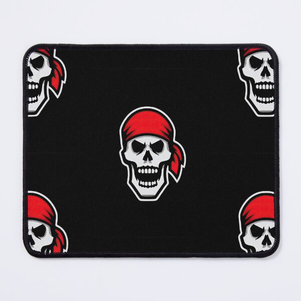 Item preview, Simple Bold Pirate Skull Mascot with Red Bandana designed and sold by Piotrek0001.