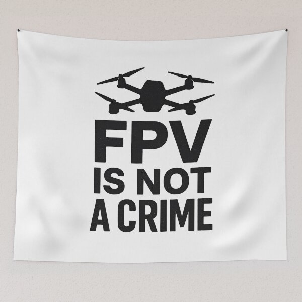 Item preview, FPV is Not a Crime - Drone Photography designed and sold by FunnyPics4You.