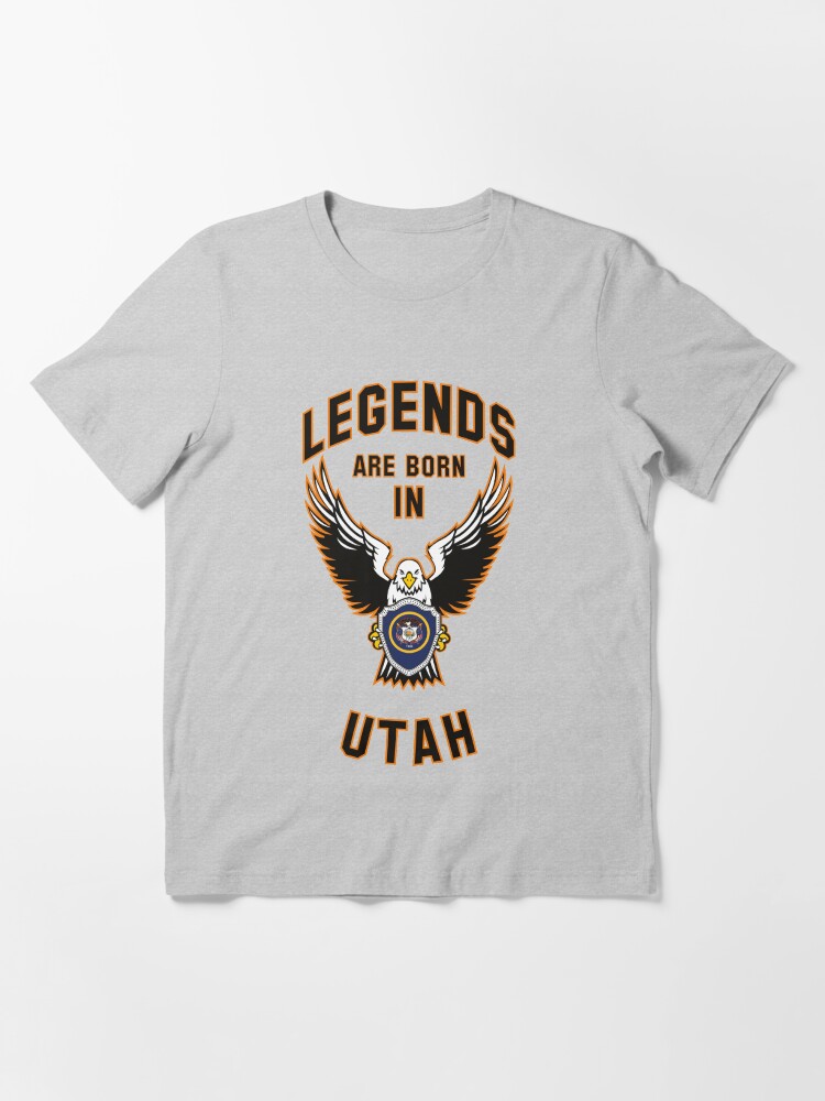 Alternate view of Legends are born in Utah Essential T-Shirt