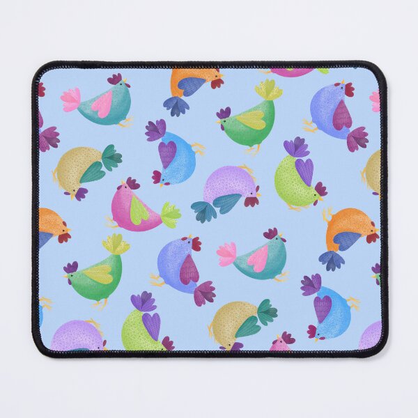 Item preview, Tossed Cute Rainbow Chickens Hens Chooks Chicks designed and sold by piptompatternco.