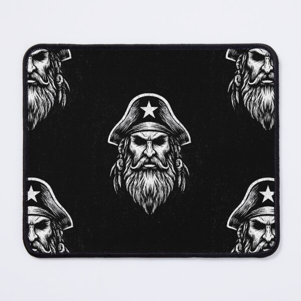 Item preview, Grim Bearded Pirate Captain with a Star Hat designed and sold by Piotrek0001.