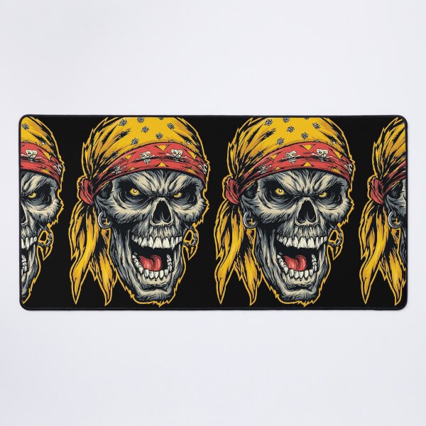 Item preview, Screaming Pirate Skull with Yellow and Red Bandanas designed and sold by Piotrek0001.