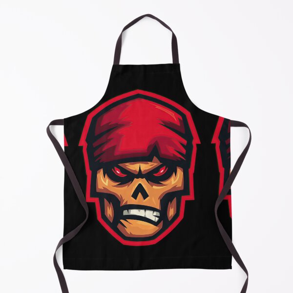 Item preview, Angry Geometric Skull Mascot with Glowing Red Eyes designed and sold by Piotrek0001.