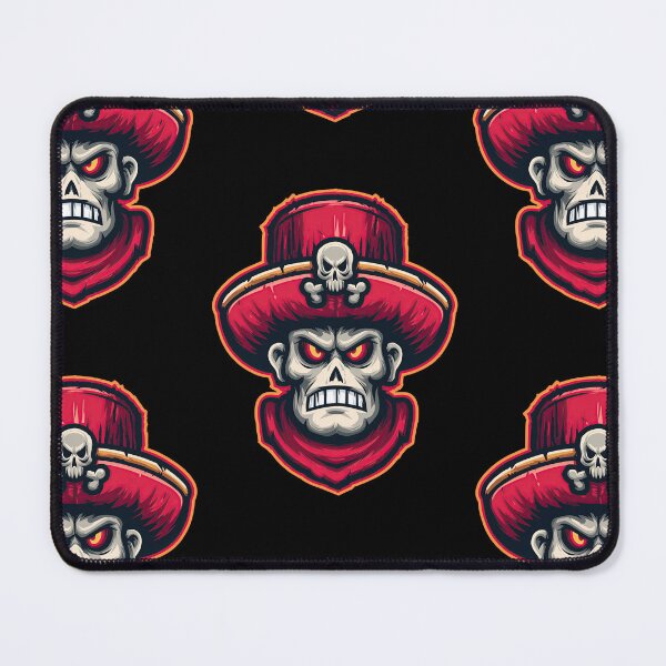 Item preview, Undead Pirate Mascot with Skull on Red Hat designed and sold by Piotrek0001.