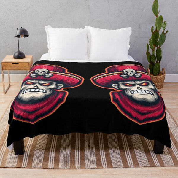 Item preview, Undead Pirate Mascot with Skull on Red Hat designed and sold by Piotrek0001.