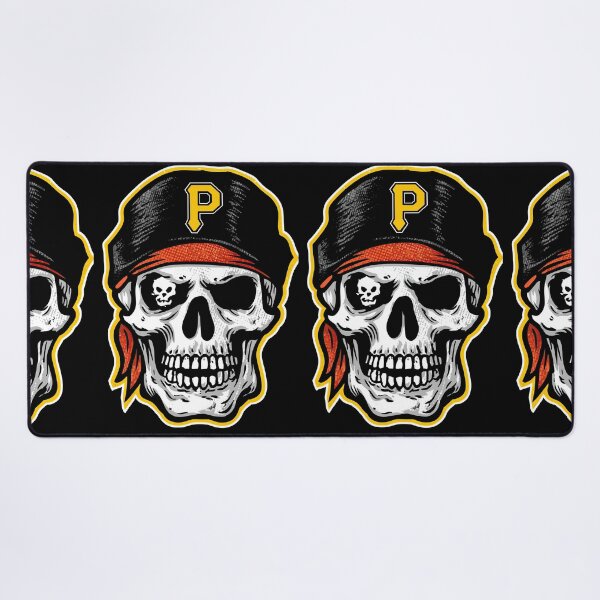 Item preview, Cartoon Pirate Skull with Eyepatch and Black Cap designed and sold by Piotrek0001.