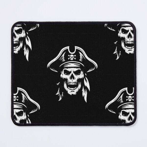 Item preview, Bold White Pirate Skull with a Tricorn Hat designed and sold by Piotrek0001.