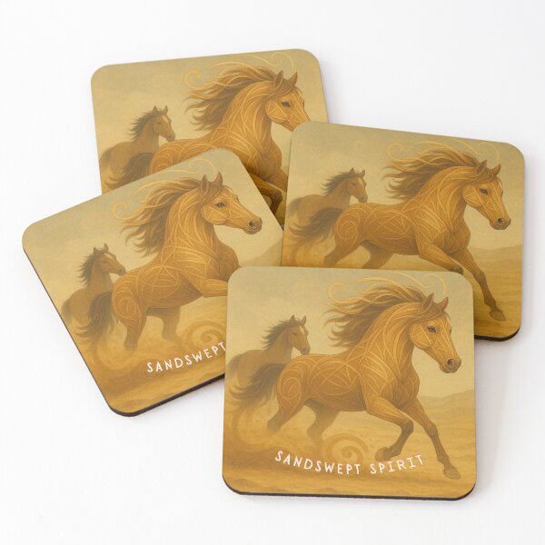 Item preview, Sandswept Spirit – Elemental Desert Horses designed and sold by GeoWild Designs.