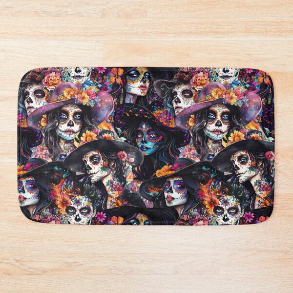 Item preview, Day of the Dead Portraits | Colorful Sugar Skull Art | Día de los Muertos Illustration designed and sold by natalidesign.