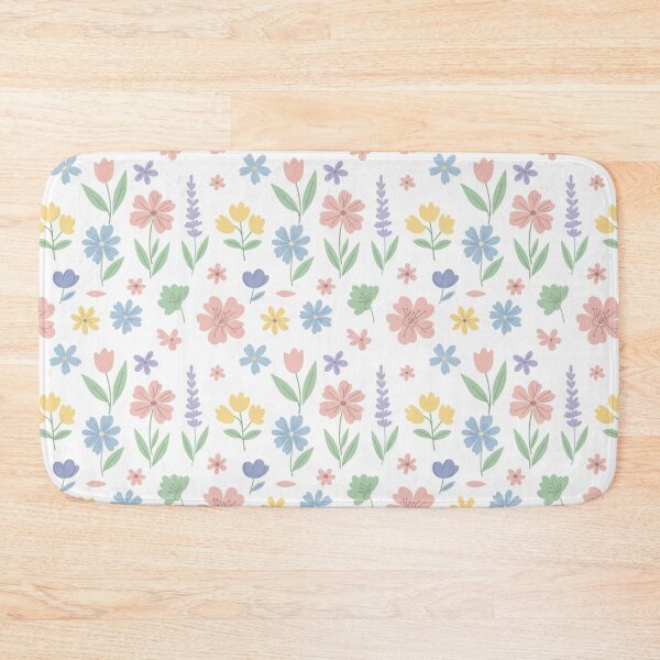 Item preview, Spring Pastel Floral Pattern - Kawaii Flower Print Textile - Sweet Cottagecore Style designed and sold by DibuHumor.