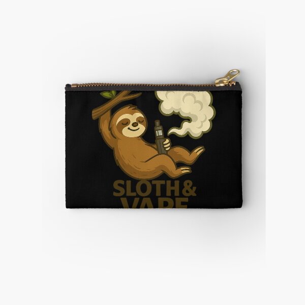 Item preview, Sloth & Vape – Funny Relaxed Vaping Sloth Design designed and sold by House of Taste Vape Designs.