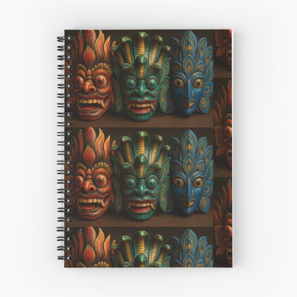 Item preview, The Three Raksha Masks  designed and sold by Ceylon Luxe Collections.