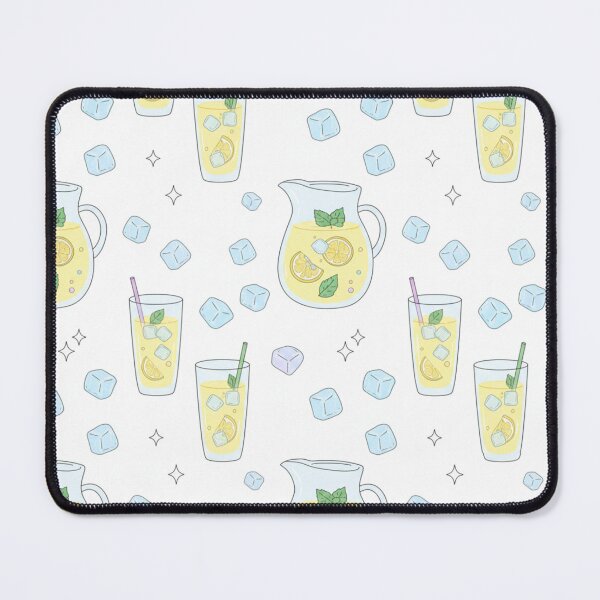 Item preview, Refreshing Summer Lemonade Pattern - Kawaii Ice and Citrus Printed Textile - Cold Drink Aesthetic designed and sold by DibuHumor.