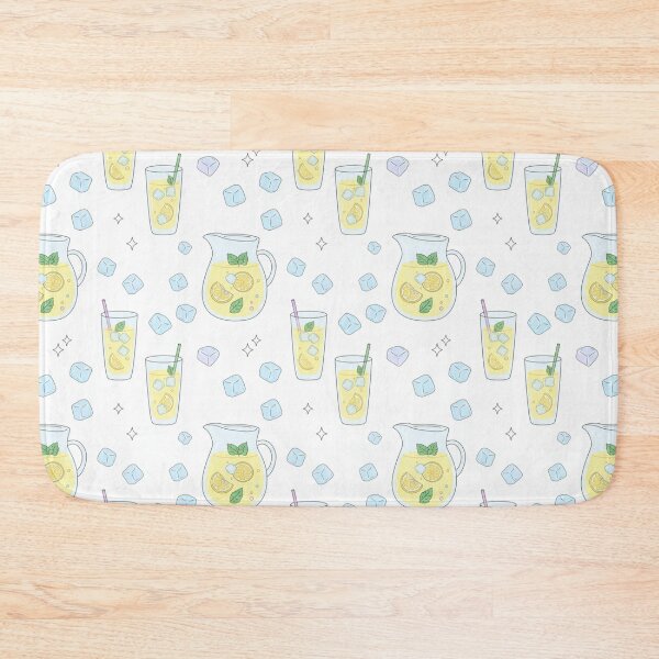 Item preview, Refreshing Summer Lemonade Pattern - Kawaii Ice and Citrus Printed Textile - Cold Drink Aesthetic designed and sold by DibuHumor.