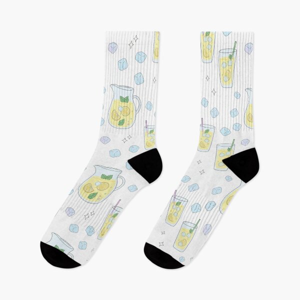 Item preview, Refreshing Summer Lemonade Pattern - Kawaii Ice and Citrus Printed Textile - Cold Drink Aesthetic designed and sold by DibuHumor.