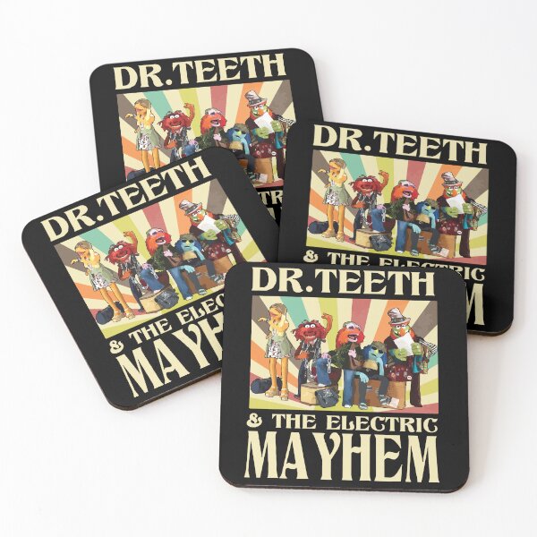Item preview, Dr. Teeth & The Electric Mayhem Retro Band Poster | Vintage Rainbow Burst designed and sold by Noahven626.