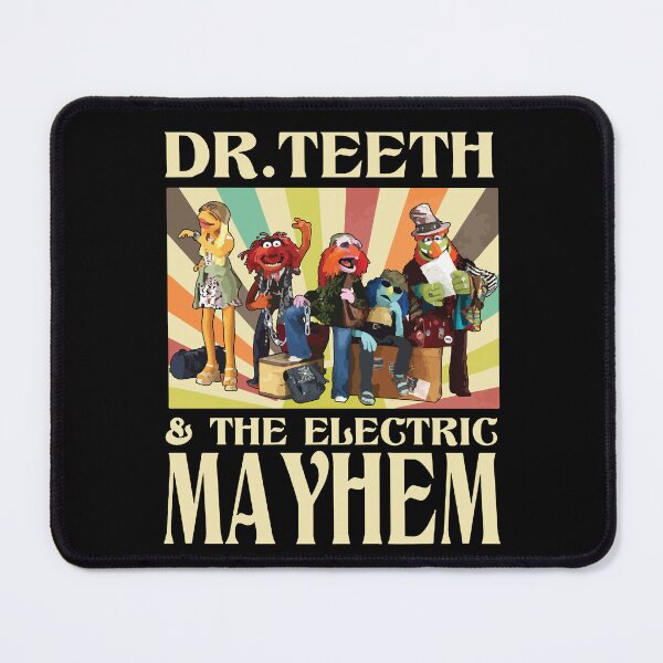 Item preview, Dr. Teeth & The Electric Mayhem Retro Band Poster | Vintage Rainbow Burst designed and sold by Noahven626.