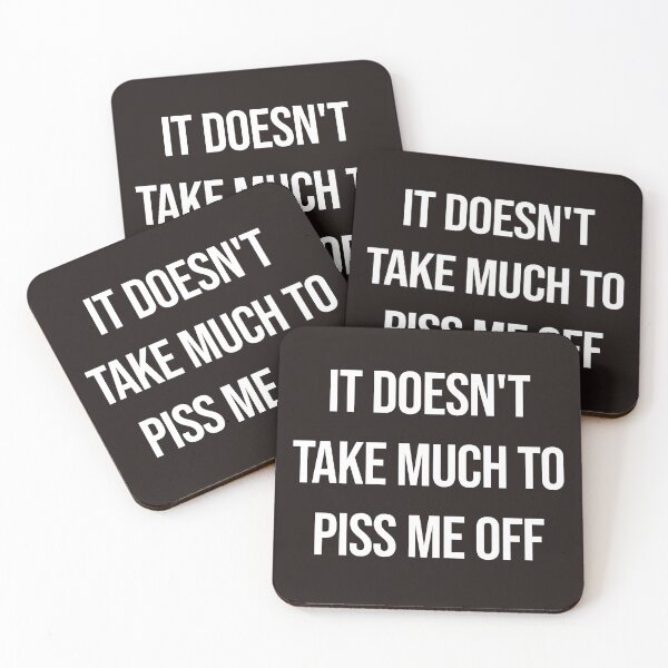 Item preview, It doesn't take much to piss me off Funny witty sarcastic  designed and sold by Creations by lyne.