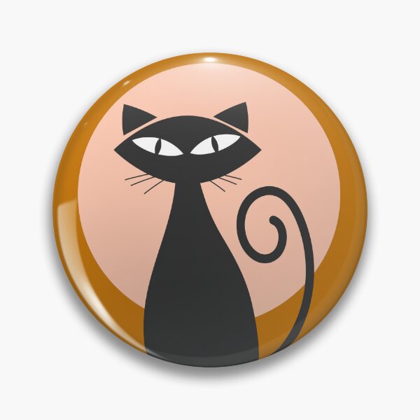 Item preview, Stylized Black Cat Silhouette designed and sold by MurellosArt.